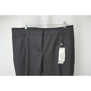 Dolce & Gabbana Gray Black Top Waist Wool Blend Dress Pants Sz 48 NEW